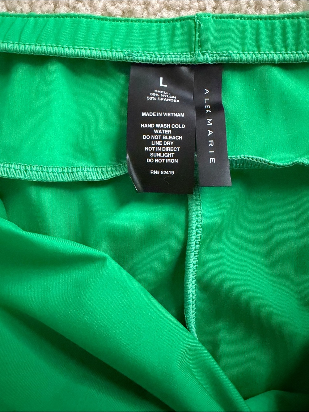 Alex Marie Emerald Green Twist-Front Swim Skirt - Picture 6 of 8